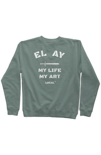 MY LIFE MY ART Crew Neck - Alpine Green