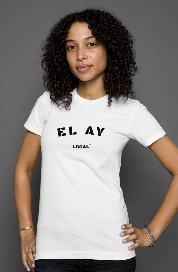 EL AY LOCAL Womens T Shirt - White